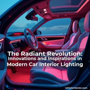 Artistic representation for The Radiant Revolution: Innovations and Inspirations in Modern Car Interior Lighting