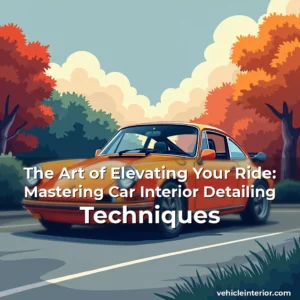 Artistic representation for The Art of Elevating Your Ride: Mastering Car Interior Detailing Techniques