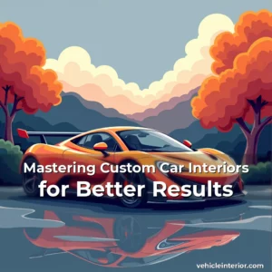 Artistic representation for Mastering Custom Car Interiors for Better Results