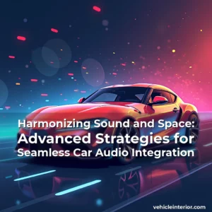 Artistic representation for Harmonizing Sound and Space: Advanced Strategies for Seamless Car Audio Integration