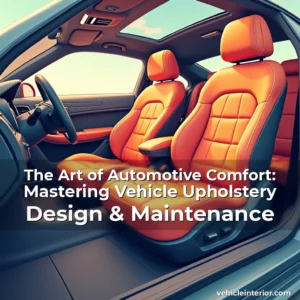 Read more about the article The Art of Automotive Comfort: Mastering Vehicle Upholstery Design & Maintenance