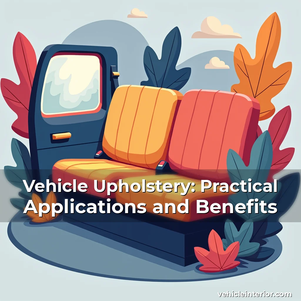 Read more about the article Vehicle Upholstery: Practical Applications and Benefits