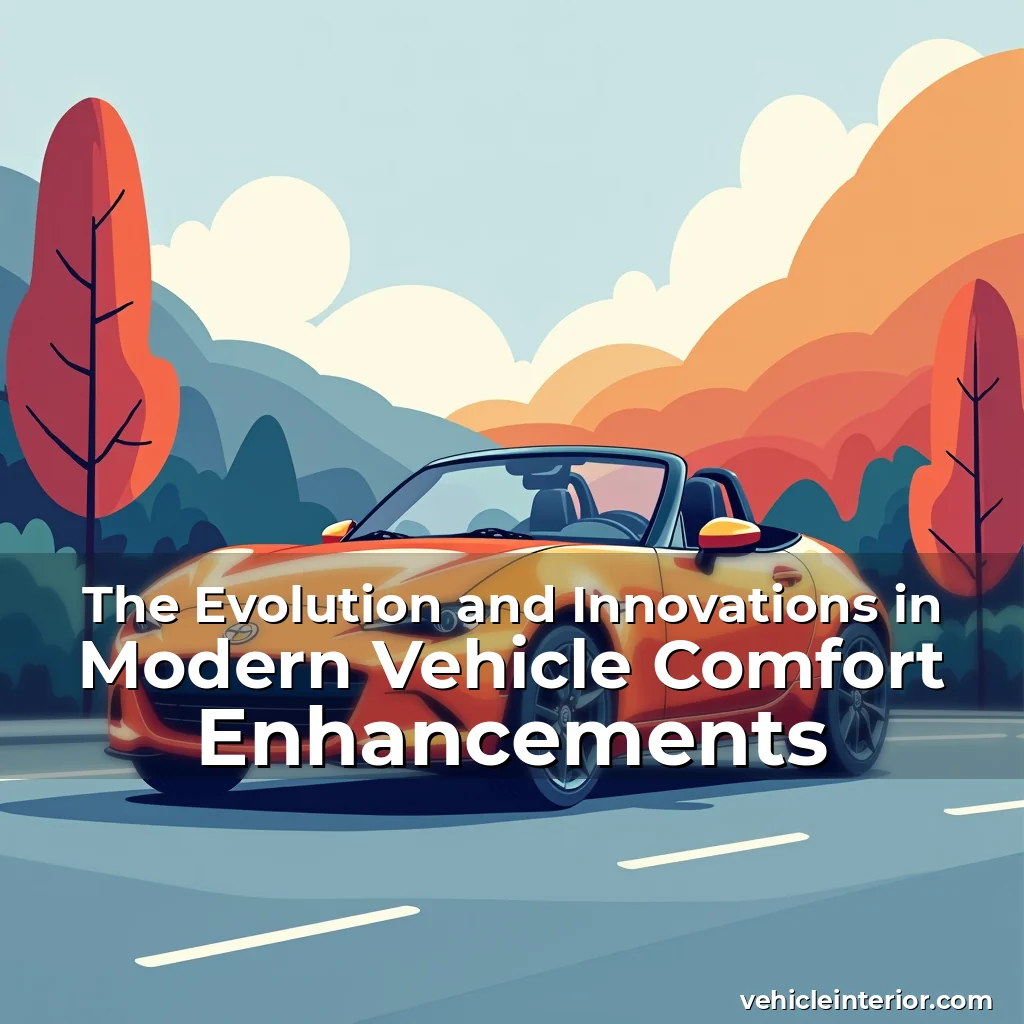 Read more about the article The Evolution and Innovations in Modern Vehicle Comfort Enhancements