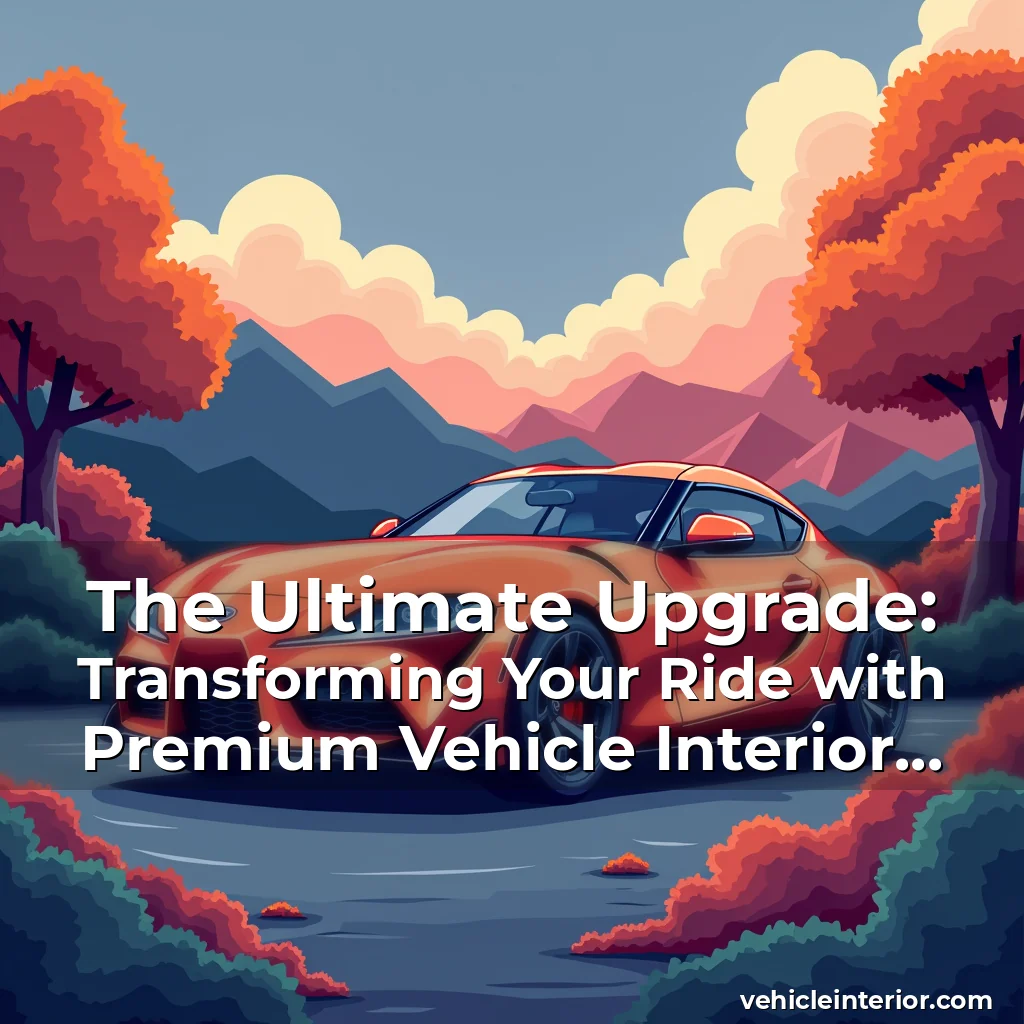 Read more about the article The Ultimate Upgrade: Transforming Your Ride with Premium Vehicle Interior Accessories